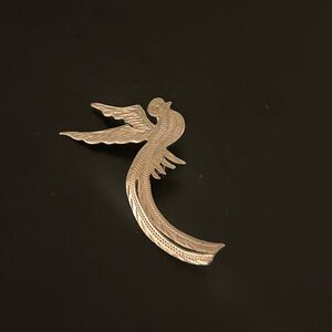 Vintage Mexican 925 Silver Bird Brooch